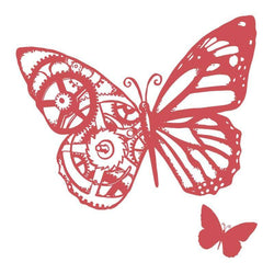 Couture Creations Gears and Butterflies Stamp Set - 2pc - Lilly Grace Crafts