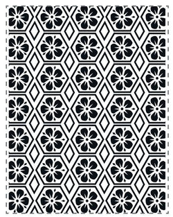 Ultimate Crafts Embossing Folder - Floral Honeycomb - Lilly Grace Crafts