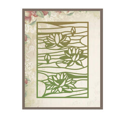 Ultimate Crafts Lily Pond Stained Glass Impression Dies - Lilly Grace Crafts