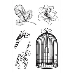 Ultimate Crafts Magnolia Lane 4x6 Stamp Set - Songbird - Lilly Grace Crafts