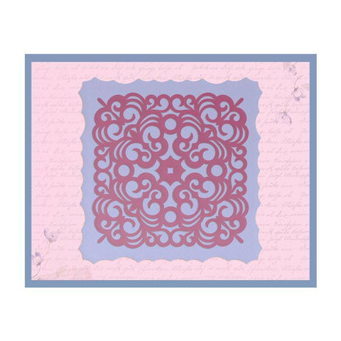 Ultimate Crafts Impression Die - Damask Frame - Lilly Grace Crafts