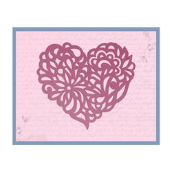 Ultimate Crafts Impression Die - Magnolia Heart - Lilly Grace Crafts