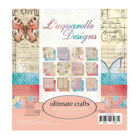 Ultimate Crafts Con - Aquarelle - 6x6 Paper Pad 24 Sheets - Lilly Grace Crafts