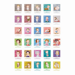 Ultimate Crafts Con - Gapchinska - A4 Stamp Stickers (30pc) - Lilly Grace Crafts