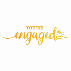 Ultimate Crafts Con - Sweet Sentiments - Youre Engaged  Hotfoil Stamp - Lilly Grace Crafts