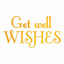 Ultimate Crafts Con - Classic Sentiments - Get Well Wishes Hotfoil Stamp - Lilly Grace Crafts
