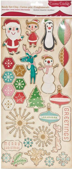 Cosmo Cricket Jolly Days, Ready-Set-Chip - Lilly Grace Crafts