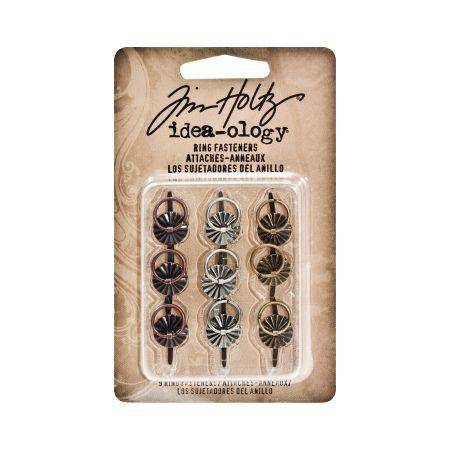 Tim Holtz idea-ology Ring Fasteners - Lilly Grace Crafts