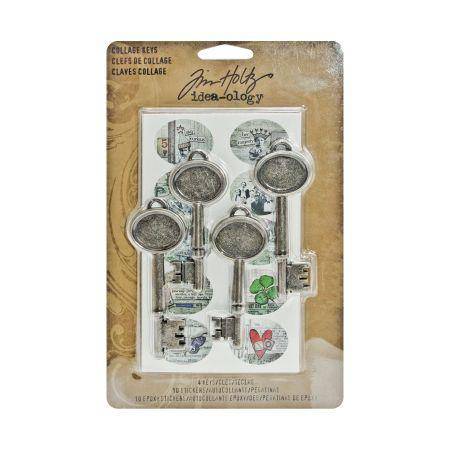 Tim Holtz idea-ology Collage Keys - Lilly Grace Crafts