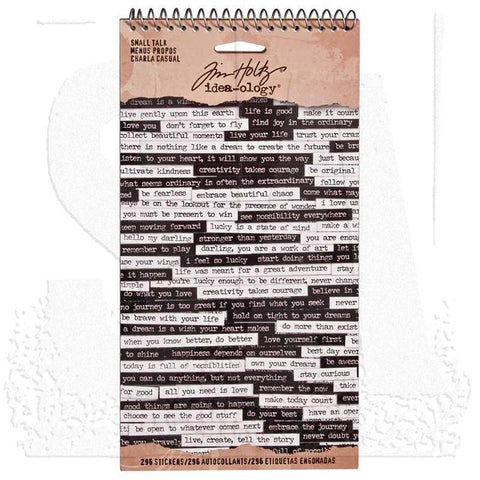 Tim Holtz idea-ology Small Talk Sticker Book - Lilly Grace Crafts