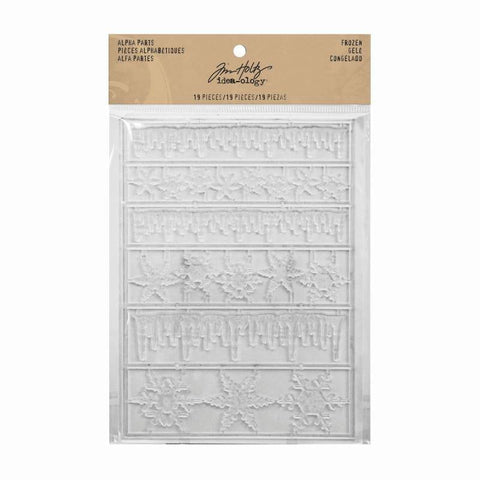 Tim Holtz idea-ology Alpha Parts - Frozen - Lilly Grace Crafts