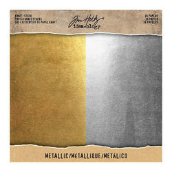 Tim Holtz idea-ology Kraft Stock - Metallic - Lilly Grace Crafts