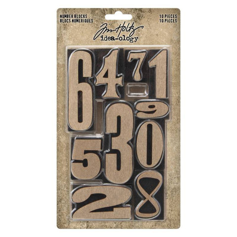 Tim Holtz idea-ology Number Blocks - Lilly Grace Crafts