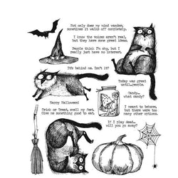 Art Gone Wild Snarky Cat Halloween - Lilly Grace Crafts