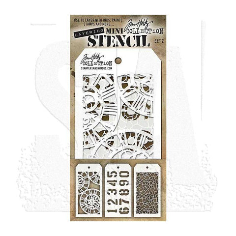 Art Gone Wild Mini Stencil Set 2 - Lilly Grace Crafts