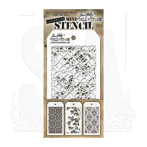 Art Gone Wild Mini Stencil Set 4 - Lilly Grace Crafts