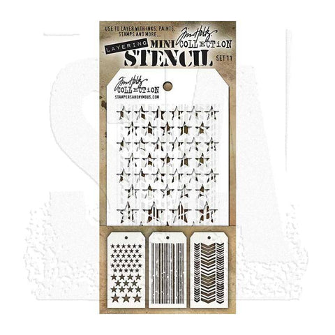 Art Gone Wild Mini Stencil Set 11 - Lilly Grace Crafts