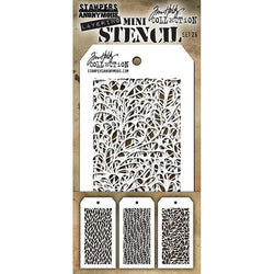 Art Gone Wild Tim Holtz Mini Stencil Set 26 - Lilly Grace Crafts