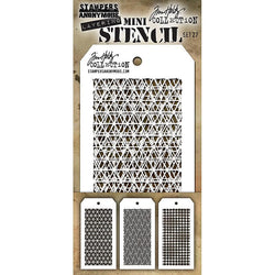 Art Gone Wild Tim Holtz Mini Stencil Set 27 - Lilly Grace Crafts