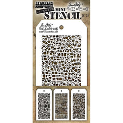 Art Gone Wild Tim Holtz Mini Stencil Set 28 - Lilly Grace Crafts