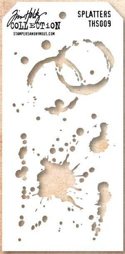 Art Gone Wild Splatters Layered Stencil - Lilly Grace Crafts