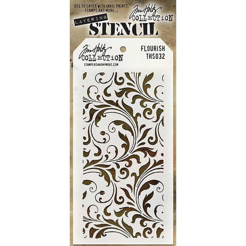 Art Gone Wild Tim Holtz Stencils Flourish - Lilly Grace Crafts