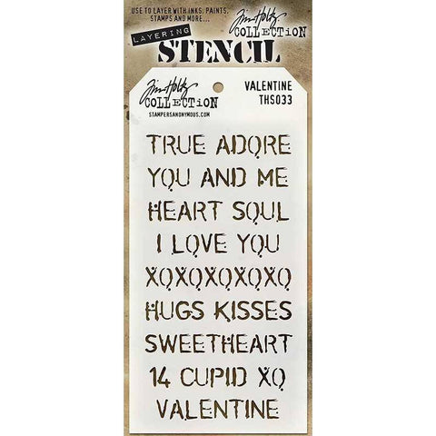 Art Gone Wild Tim Holtz Stencils Valentine - Lilly Grace Crafts