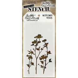 Art Gone Wild Tim Holtz Stencils Wildflower - Lilly Grace Crafts