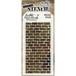 Art Gone Wild Tim Holtz Stencils Bricked - Lilly Grace Crafts