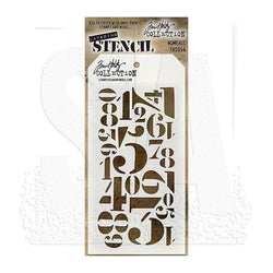 Art Gone Wild Numberic Tim Holtz Stencil - Lilly Grace Crafts