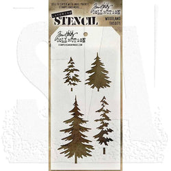 Art Gone Wild Tim Holtz Layering Stencil Woodland - Lilly Grace Crafts