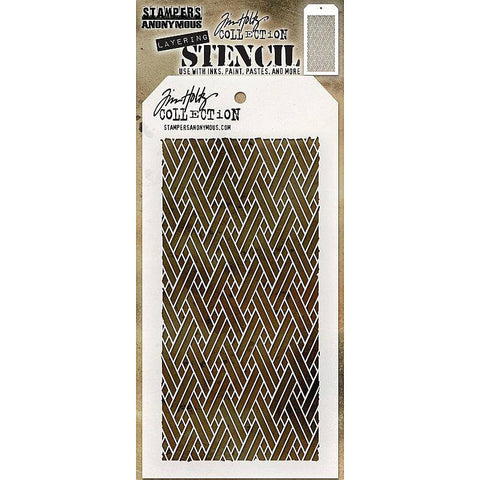 Art Gone Wild Tim Holtz Stencils - Woven - Lilly Grace Crafts