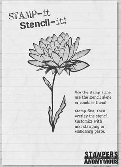 Art Gone Wild Wendy Vecchi Pefect Peony - Stencil and Die - Lilly Grace Crafts