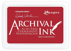 Ranger Industries Red Geranium Archival Ink Pad - Lilly Grace Crafts