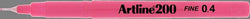 Artline Artline EK200 Pink 0.4 pen - Sold in boxes of 12 - Lilly Grace Crafts