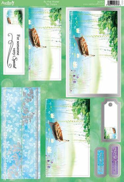 A4 Tip Toppers Thoughts Of Spring  By The Water (1 Sheet) - Lilly Grace Crafts