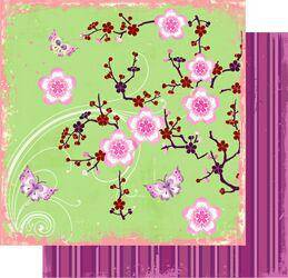 Cherry Blossom 12x12 double-sided Paper 25 sheets - Lilly Grace Crafts