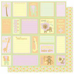 Safari girl - Journal fun 12x12 25 sheets - Lilly Grace Crafts