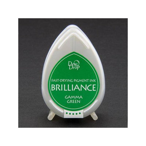 Tsukineko Gamma Green Brilliance Dew Drop Ink Pad - Lilly Grace Crafts