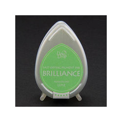 Tsukineko Pearlescent Lime Brilliance Dew Drop Ink Pad - Lilly Grace Crafts