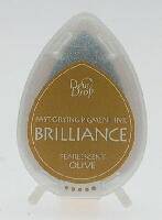 Tsukineko Pearl Olive Brilliance Dew Drop Ink Pad - Lilly Grace Crafts