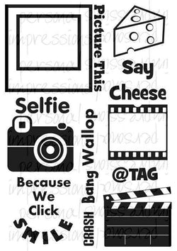 A5 Rubber Stamp - Selfie - Lilly Grace Crafts