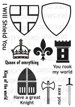 A5 Rubber Stamp - Good Knight - Lilly Grace Crafts