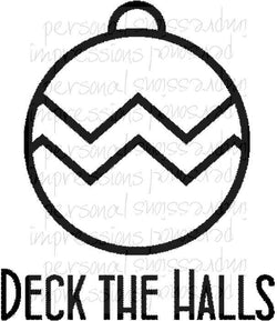 Christmas Clear Stamp - Deck the Halls - Lilly Grace Crafts