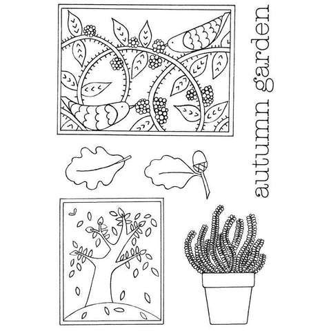 Clear Stamps Beth Hughes Autumn Garden Clear Stamp Set - Lilly Grace Crafts