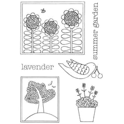 Clear Stamps Beth Hughes Summer Garden Clear Stamp Set - Lilly Grace Crafts