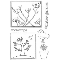 Clear Stamps Beth Hughes Winter Garden Clear Stamp Set - Lilly Grace Crafts