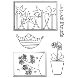 Clear Stamps Beth Hughes Spring Garden Clear Stamp Set - Lilly Grace Crafts