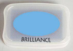 Tsukineko Pearlescent Sky Blue Brilliance Pad - Lilly Grace Crafts