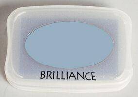 Tsukineko Pearlescent Ice Blue Brilliance Pad - Lilly Grace Crafts